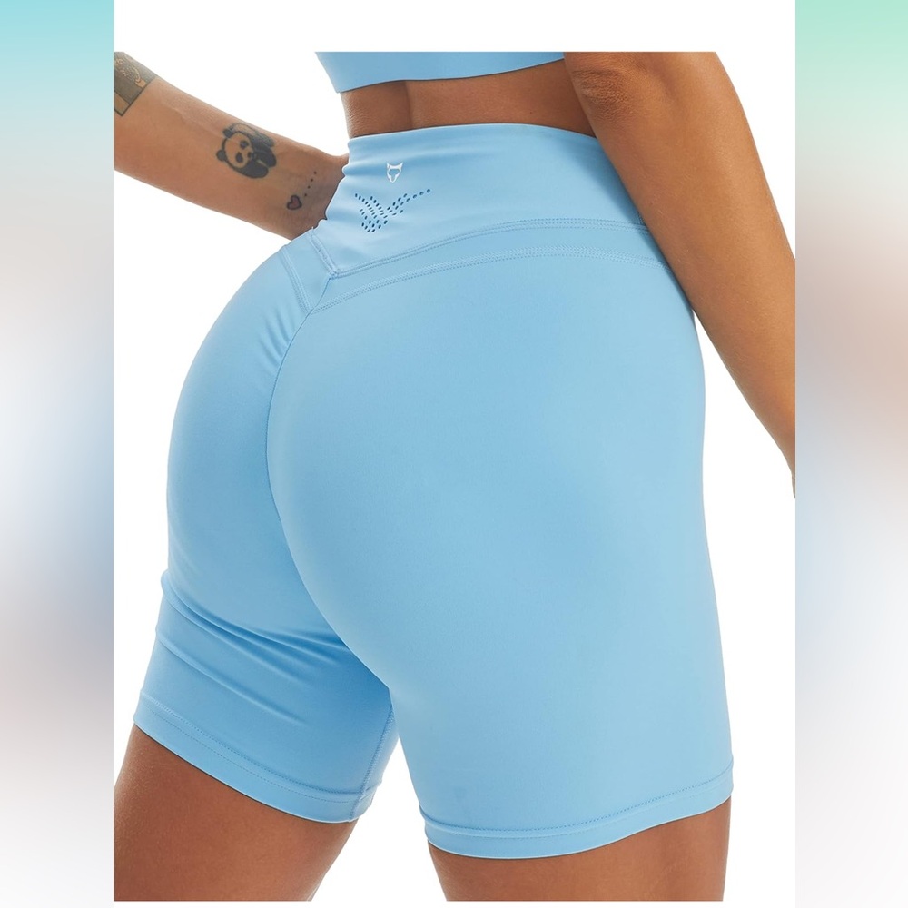 TomTiger Yoga Shorts for Women High Waist Biker Shorts Exercise Workout Shorts